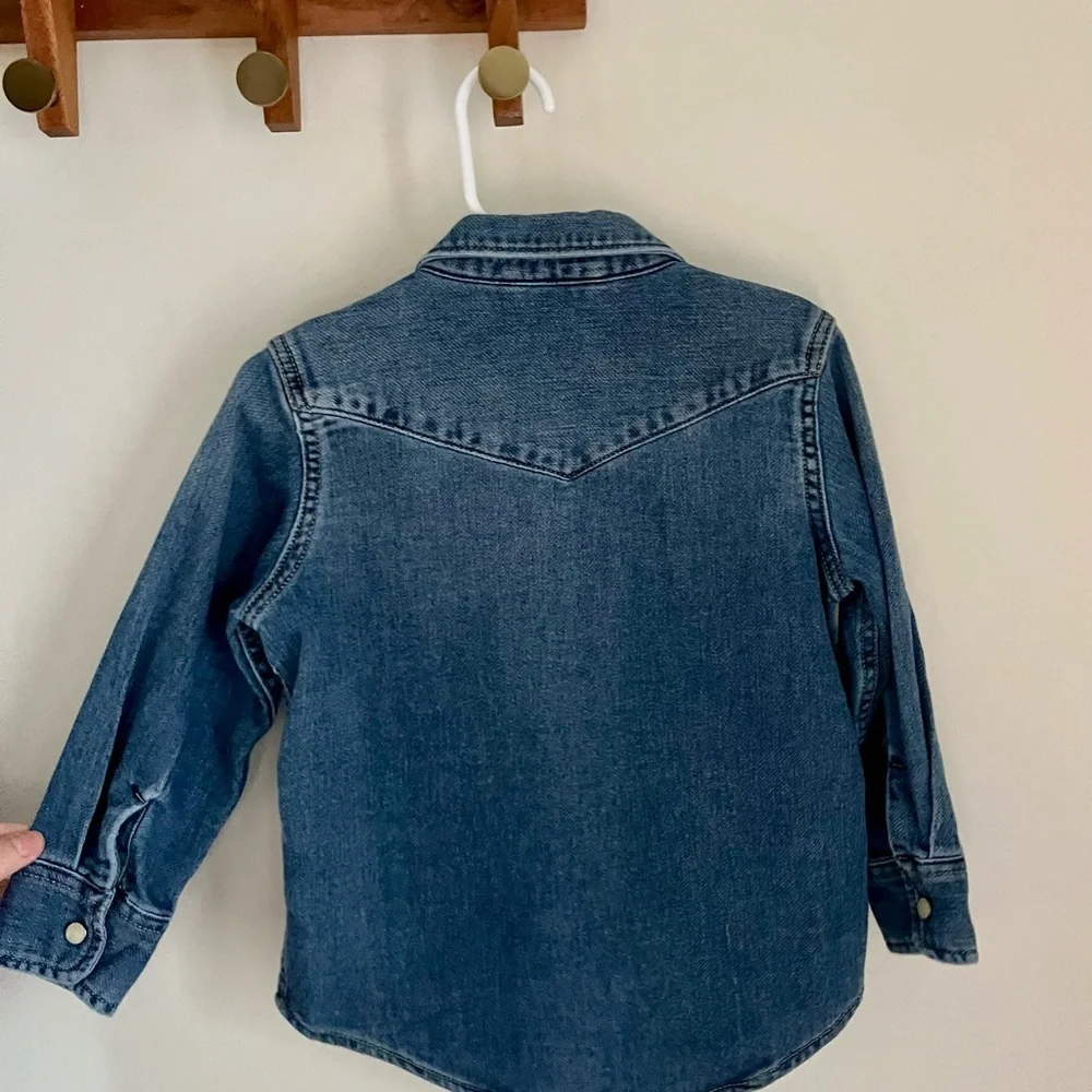 GAP Kids Blue Denim Button Down Shirt